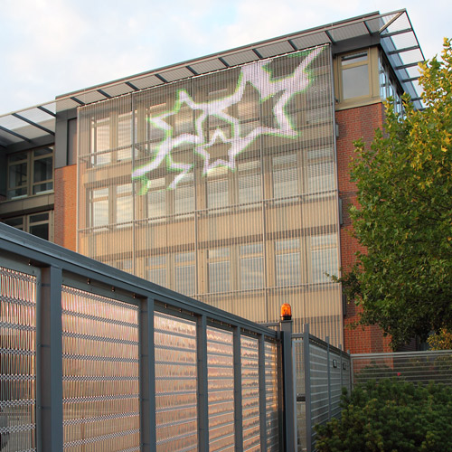 Photography of project “Transparent Media Façade H&B”